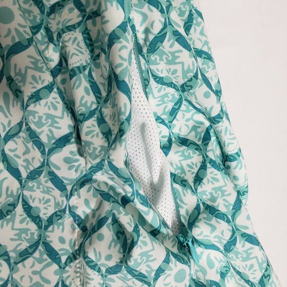 Bass Pro Shops Ascend Womens Top Size Medium Green Sleeveless Half Button Pocket - Picture 12 of 12